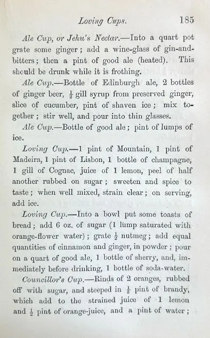 (*NEW ARRIVAL*) (Cocktails) Terrington, William. Cooling Cups and Dainty Drinks: A Collection of Recipes for "Cups" and Other Compounded Drinks, and of General Information on Beverages of All Kinds.