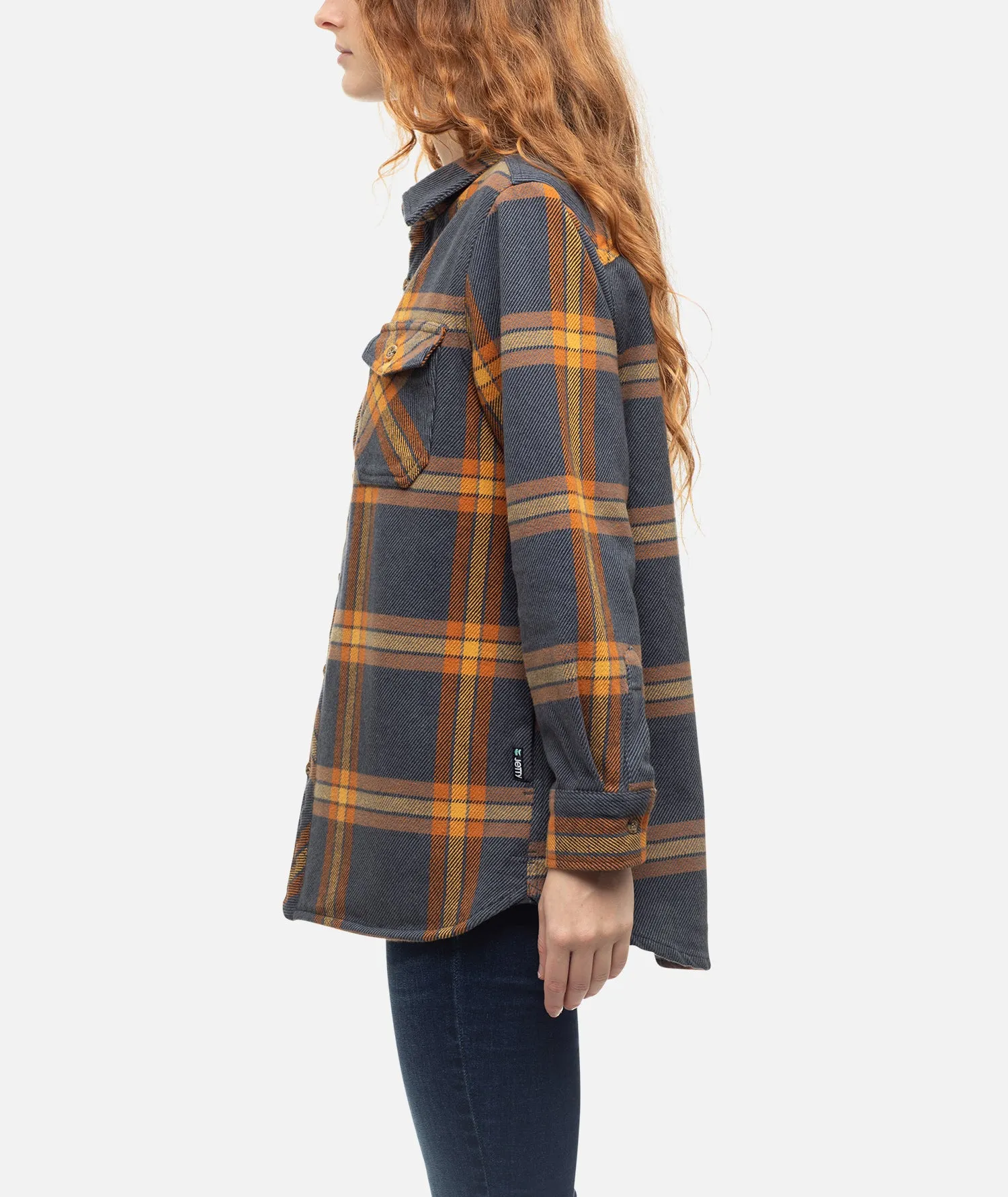 Newport Flannel Top - Iron