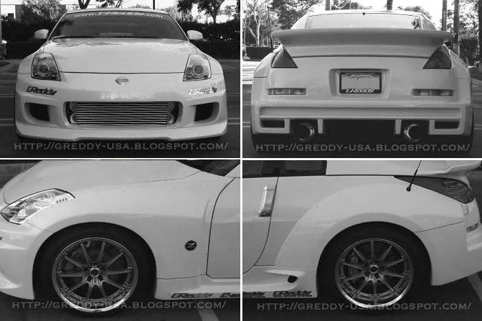 Nissan 350Z (Z33) GReddy GRacer Full Over-Fender Aero Kit