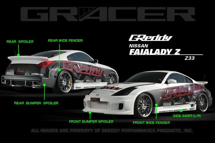 Nissan 350Z (Z33) GReddy GRacer Full Over-Fender Aero Kit