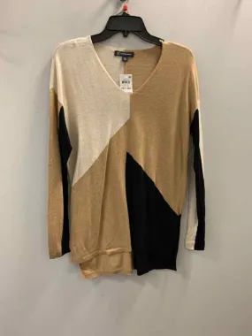 NWT INC Tops Size PS BGE/BLK/CRM LONG SLEEVES TOP