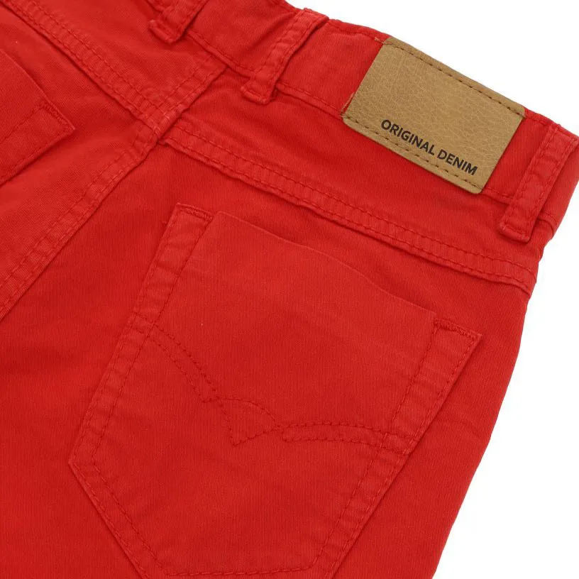 OM - Kids 'Red' Stretchable Cotton Pant OM771