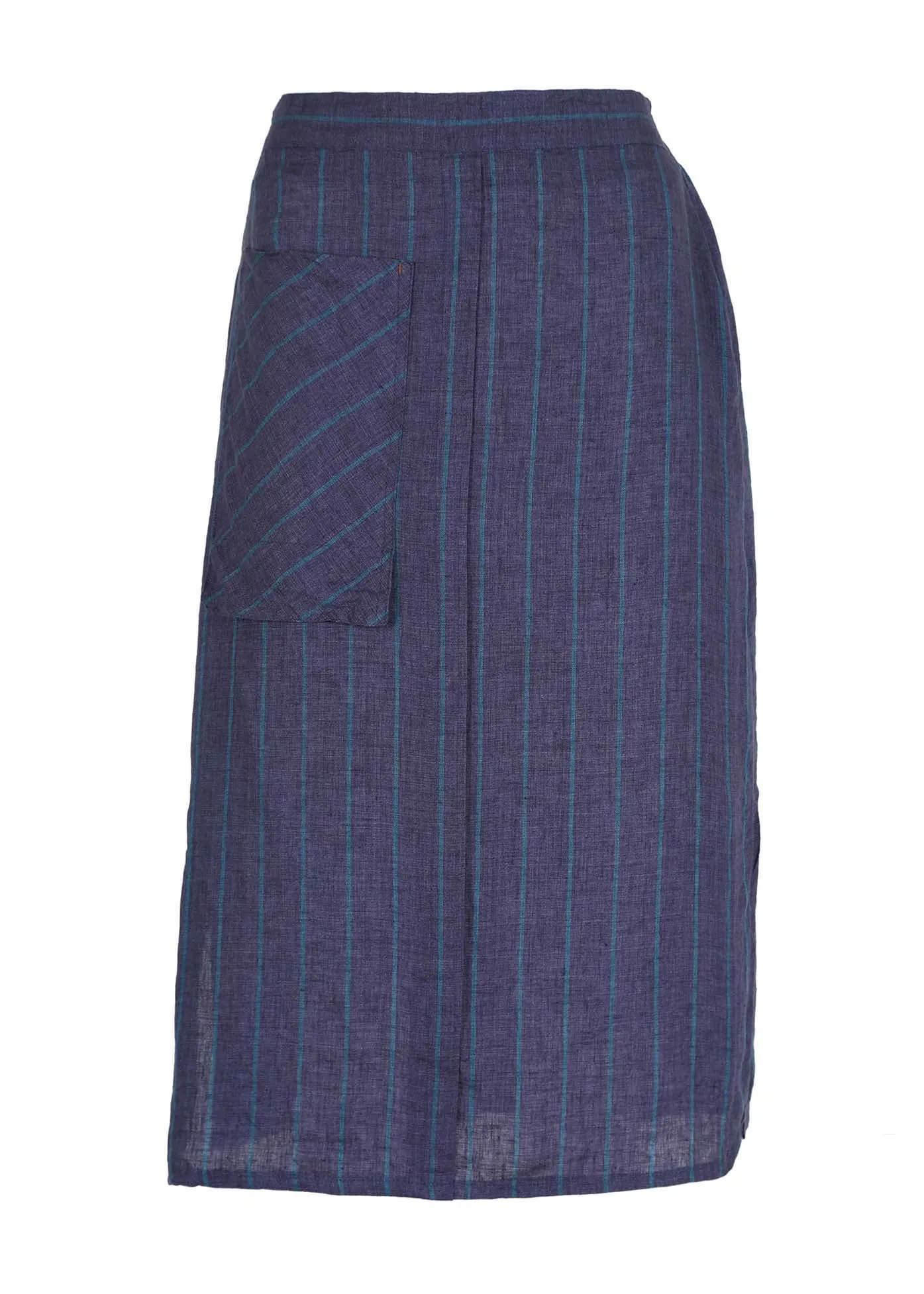 Powerline Skirt Violet in Linen Slub