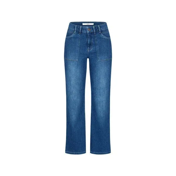 Relaxed Jeans mit aufgesetzten Taschen