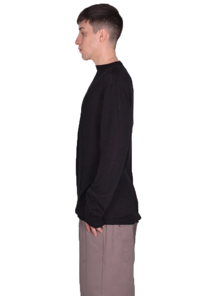 RICK OWENS MEN RU01D3627 WS CASHEMERE ROUND NECK KNIT SWEATER