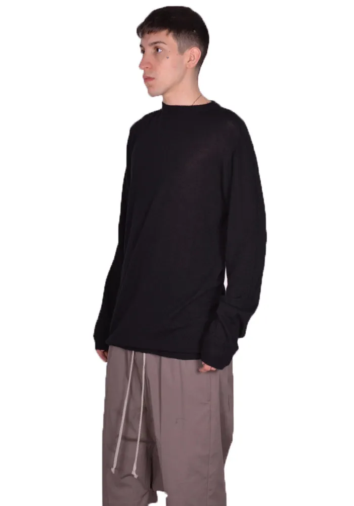 RICK OWENS MEN RU01D3627 WS CASHEMERE ROUND NECK KNIT SWEATER