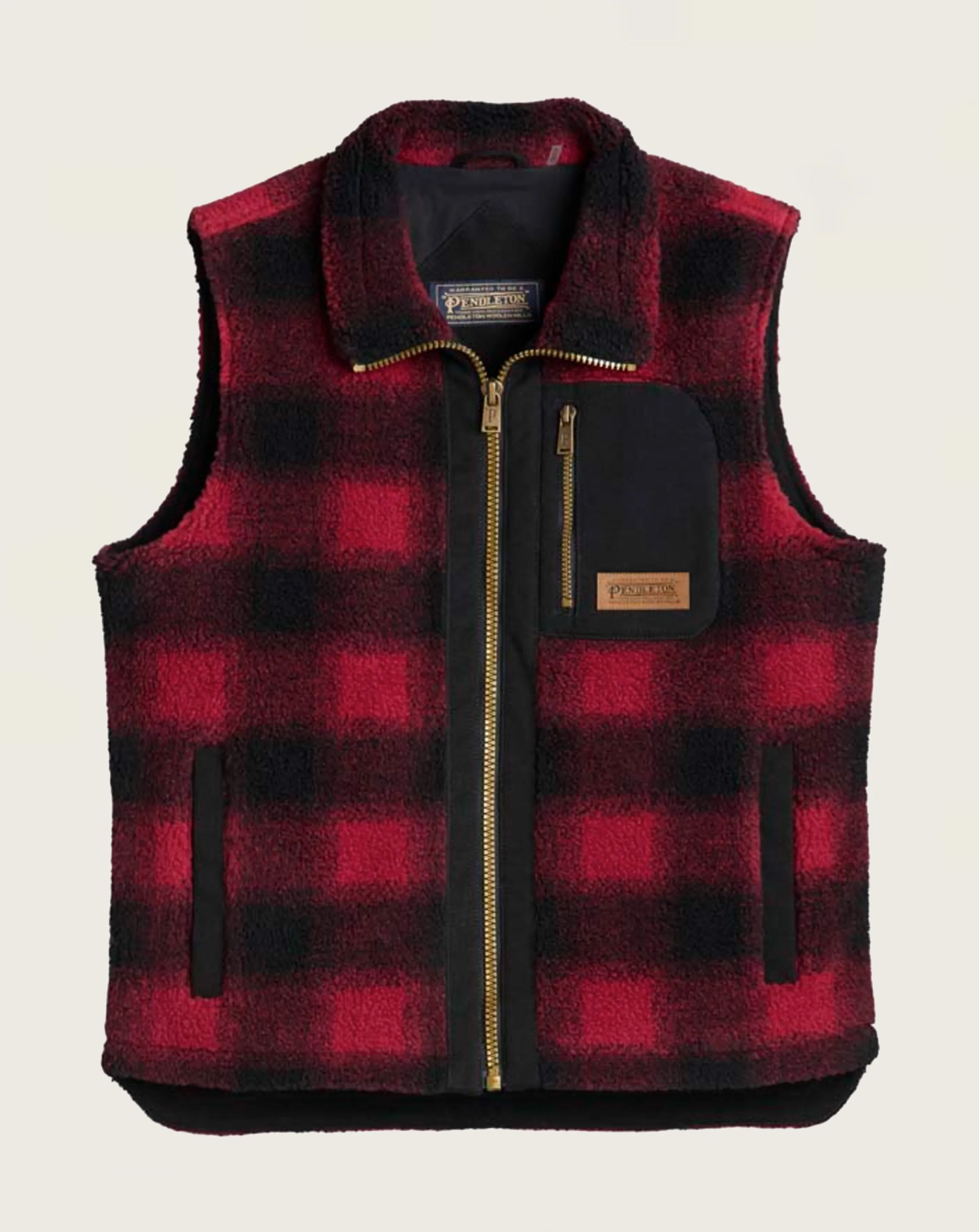 Ridgeline - Fleece Vest<br>Red Buffalo