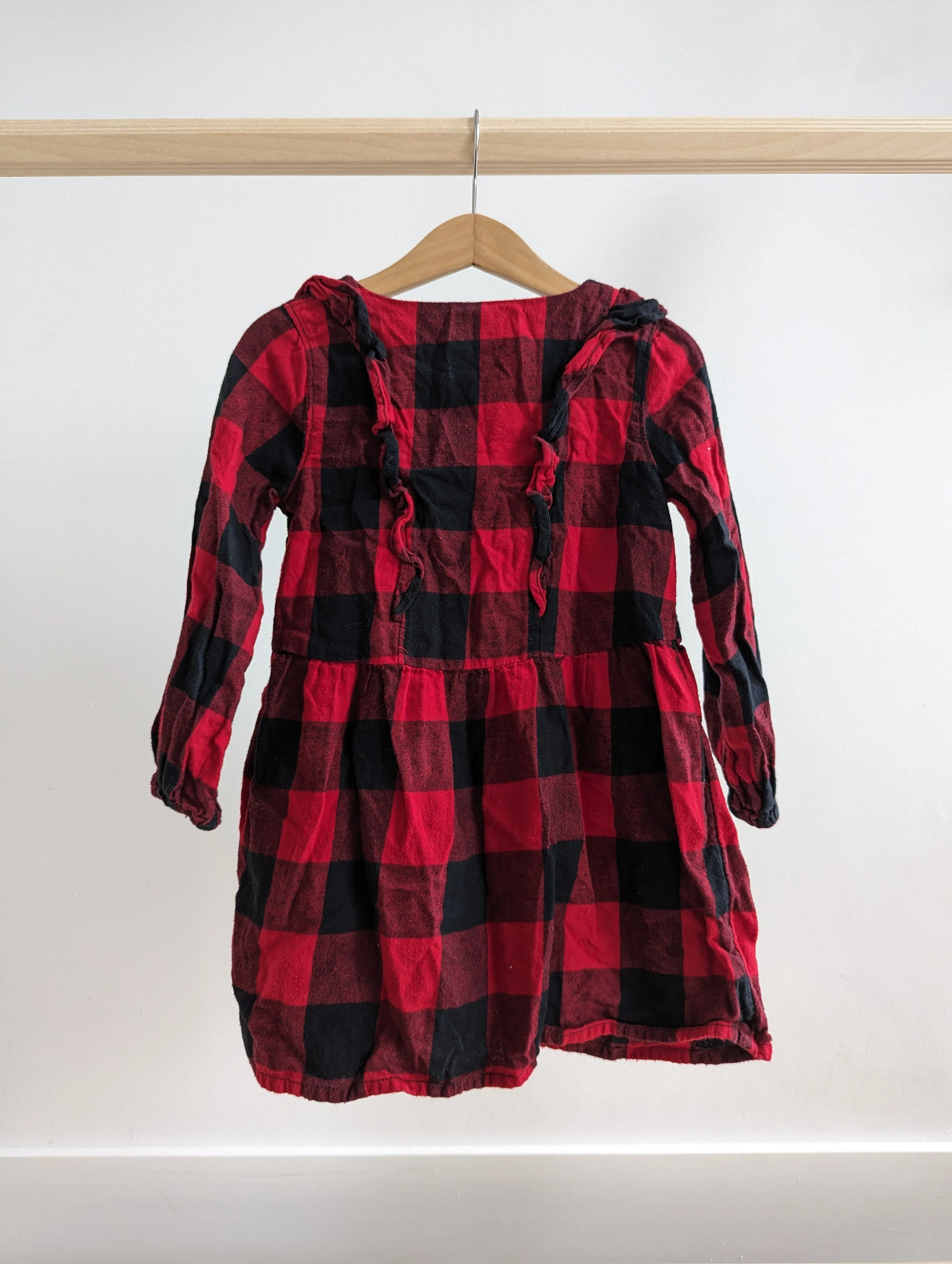 Roots Plaid Flannel Dress (4T)