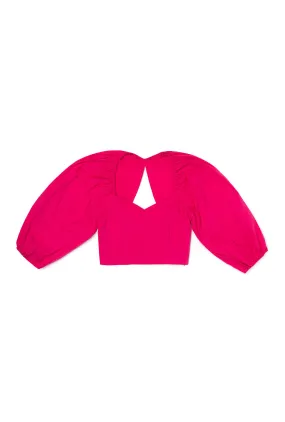 SAMPLE - Balloon Sleeve Bustier - Fuchsia