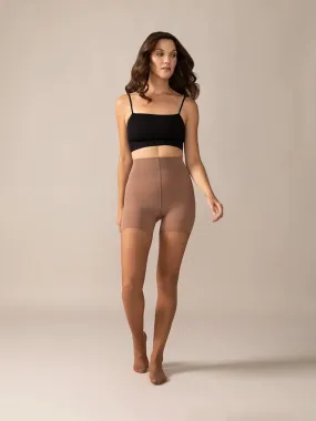 Sheer Shaping Tights 30D in Coffee