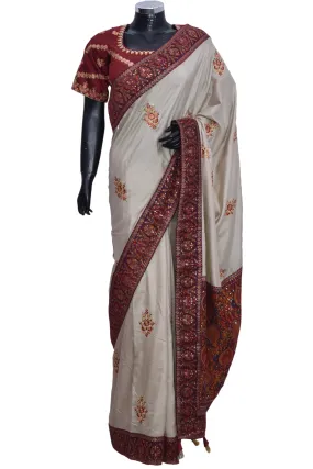 Silk Saree with embroidered blouse #fdn901187-301