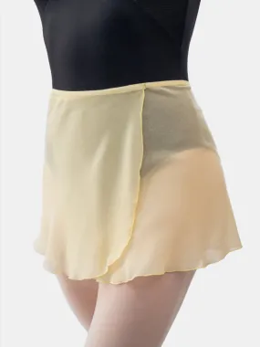 Straw Yellow Wrap Short Dance Skirt MP301