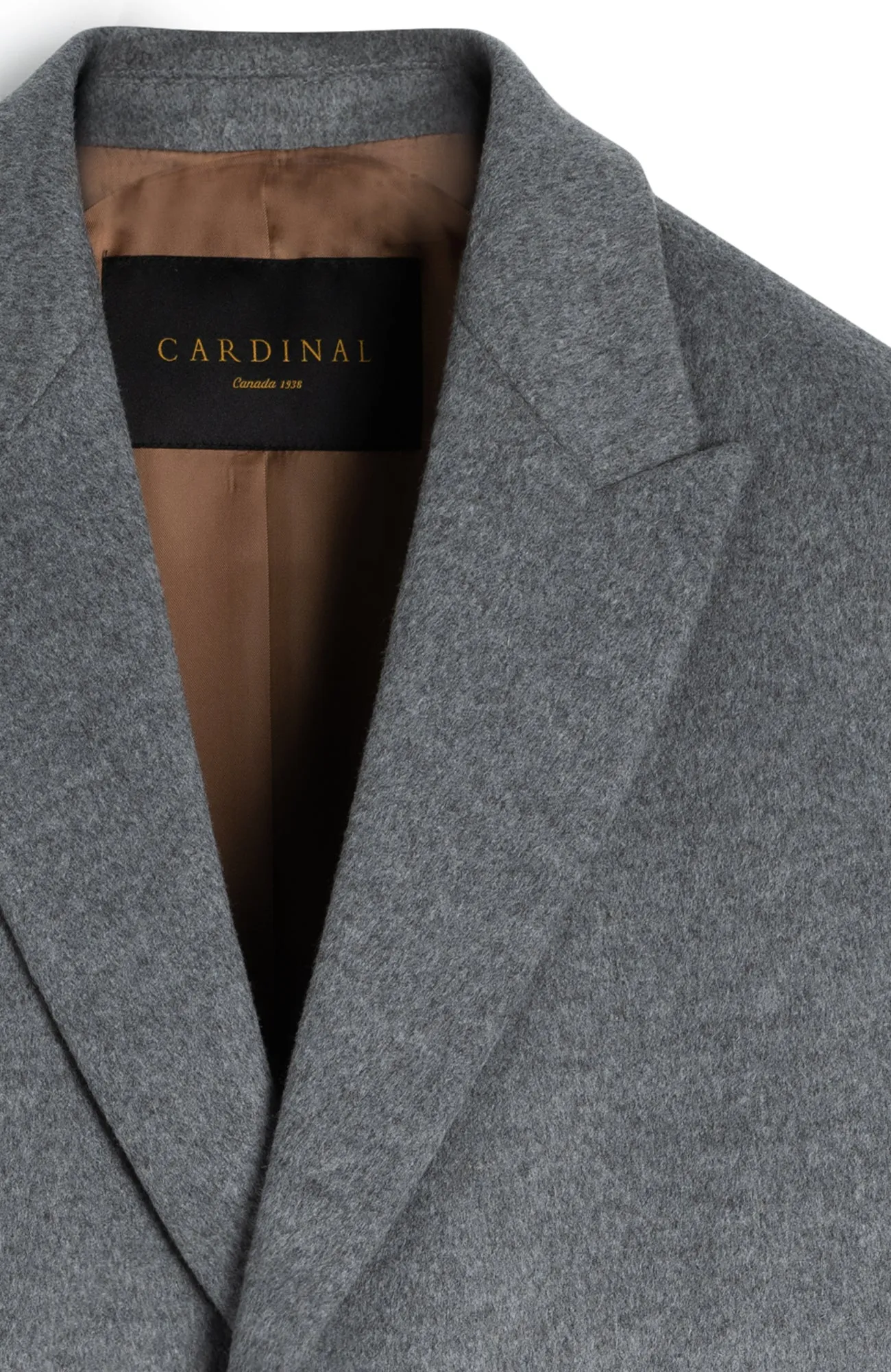 SUTTON LIGHT GRAY WOOL OVERCOAT