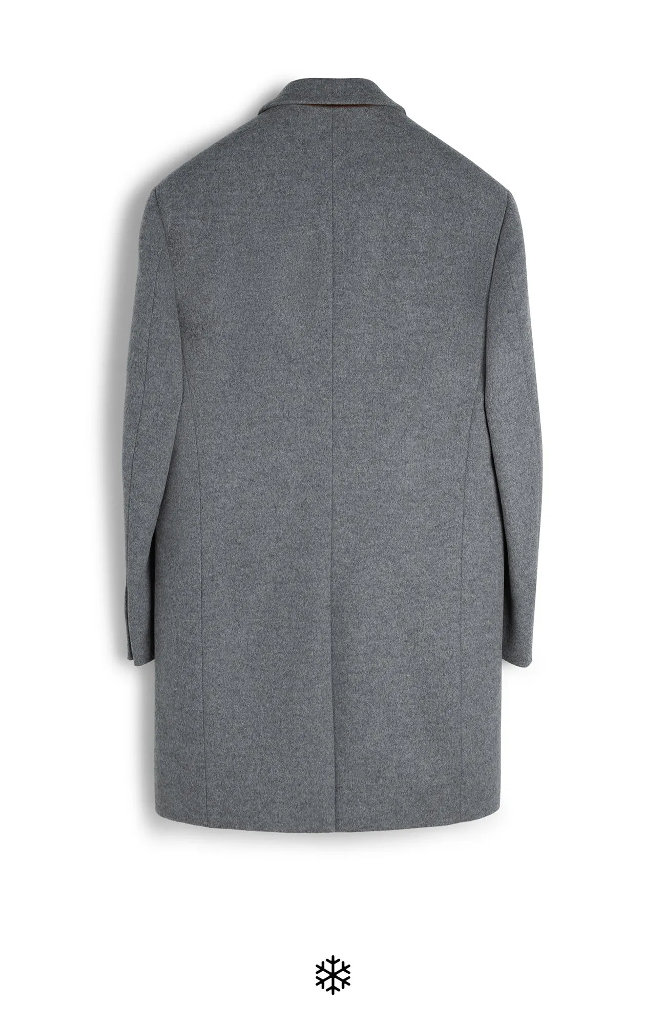 SUTTON LIGHT GRAY WOOL OVERCOAT