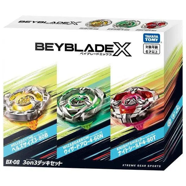 TAKARA TOMY Beyblade X '3on3 Deck Set' BX-08