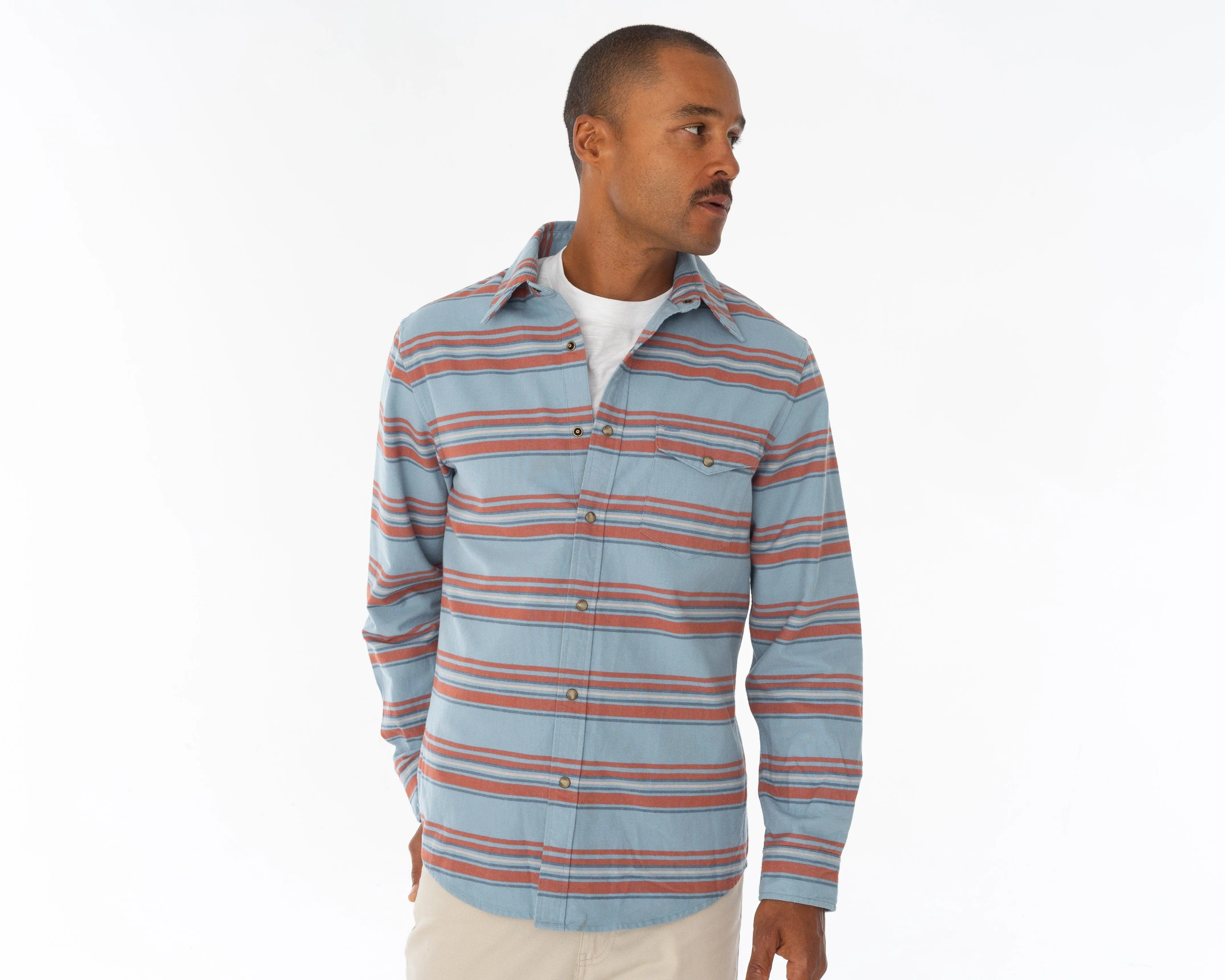 The J.R. Shirt - Blanket Stripe - Blue