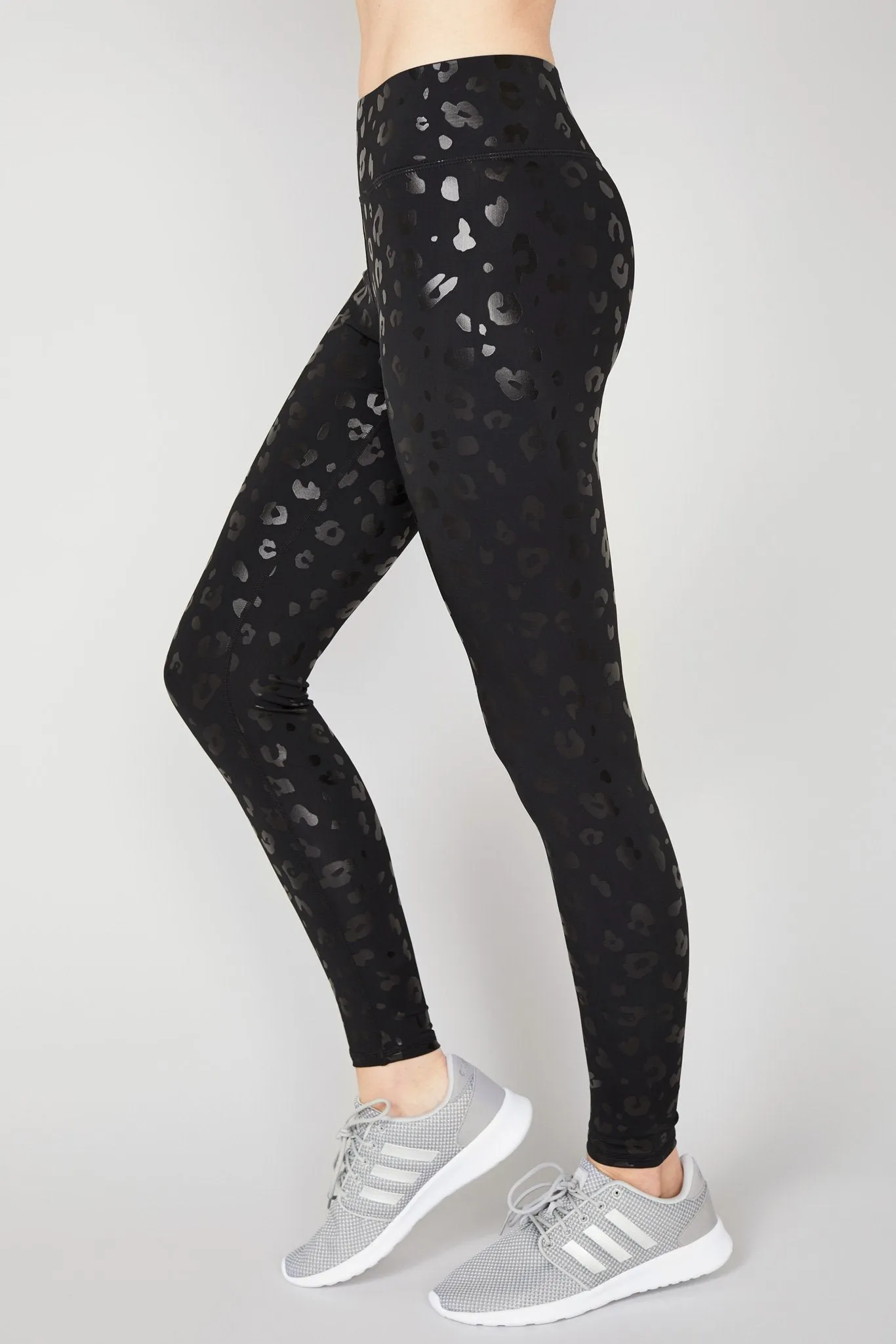 UpLift Leggings in Black Cheetah Foil