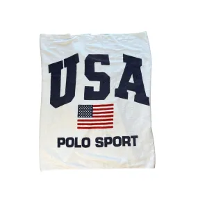 Vintage 90s White Ralph Lauren Polo Sport Towel