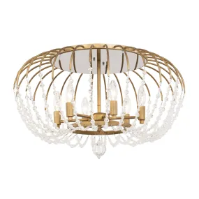 Voliere 343S06HG 6-Light Ceiling Light - Havana Gold