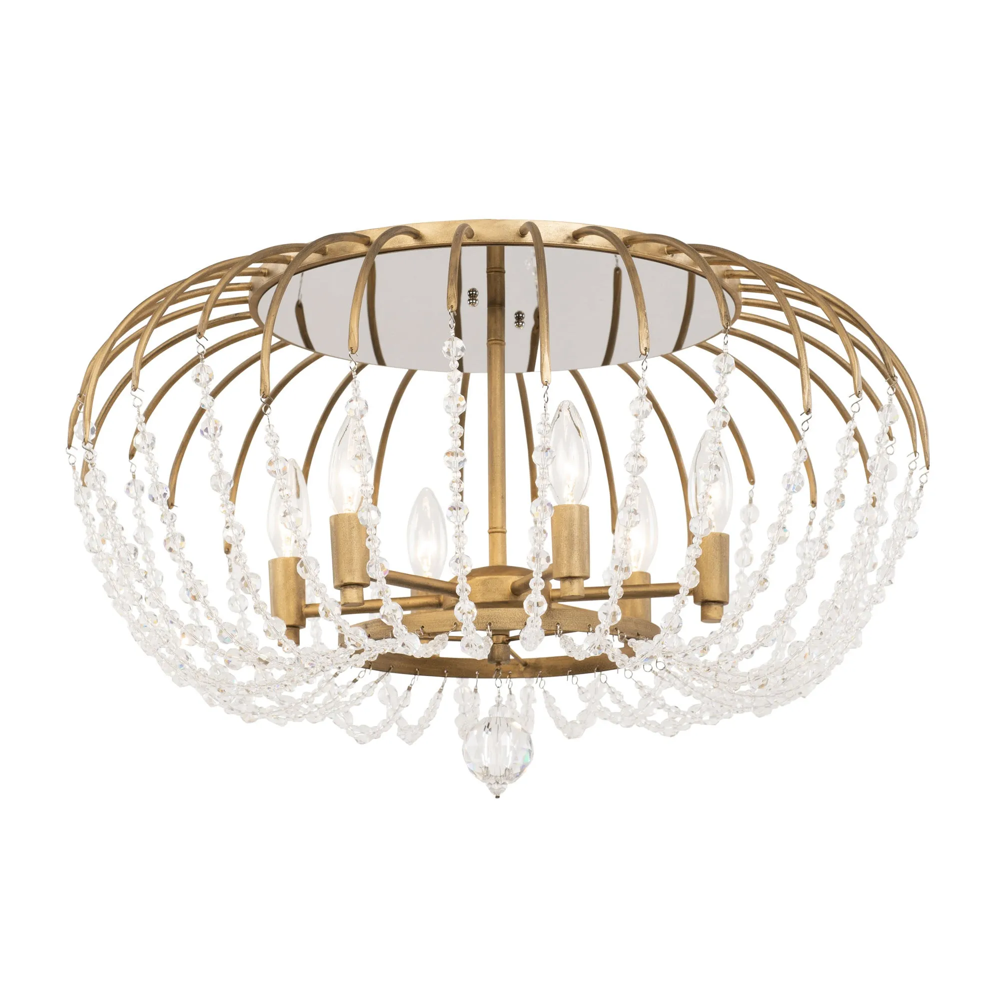 Voliere 343S06HG 6-Light Ceiling Light - Havana Gold