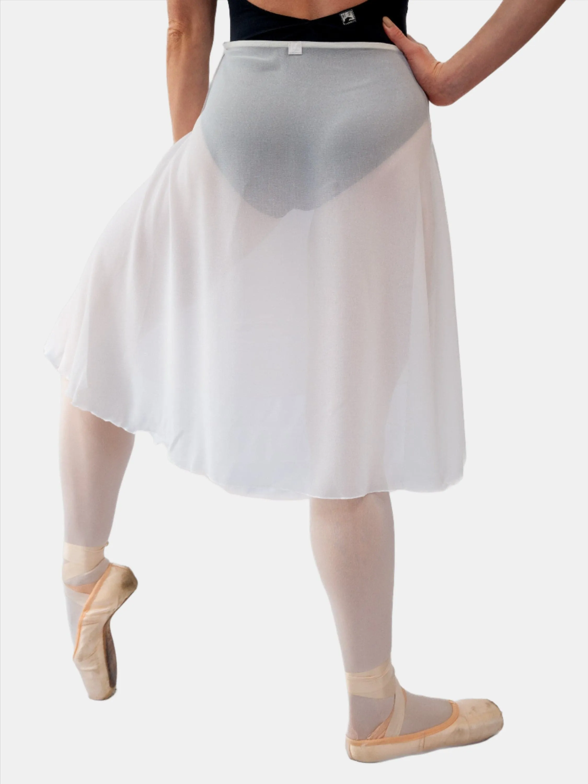 White Wrap Long Dance Skirt MP310