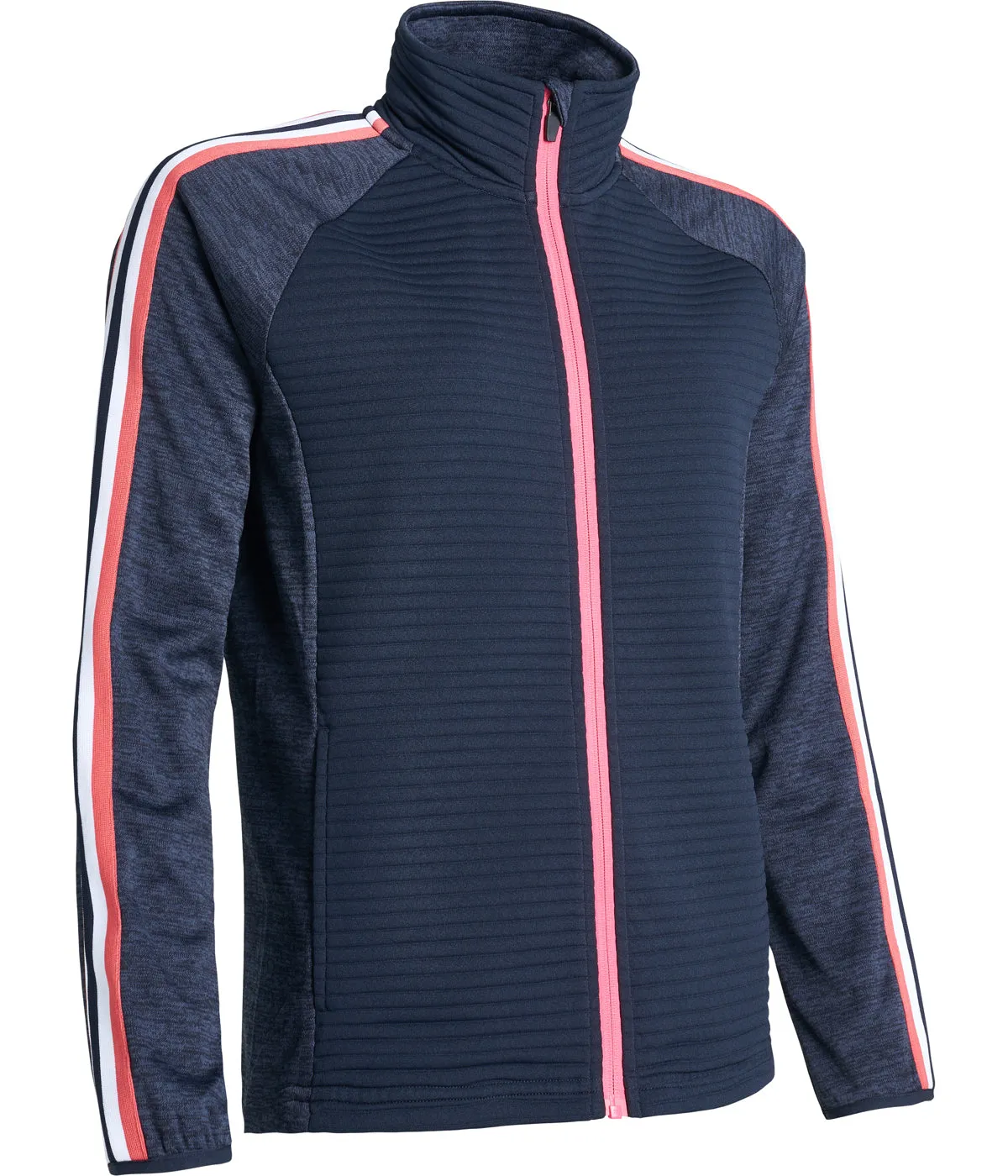 Women Turnberry 3D Stripe Fullzip Cardigan