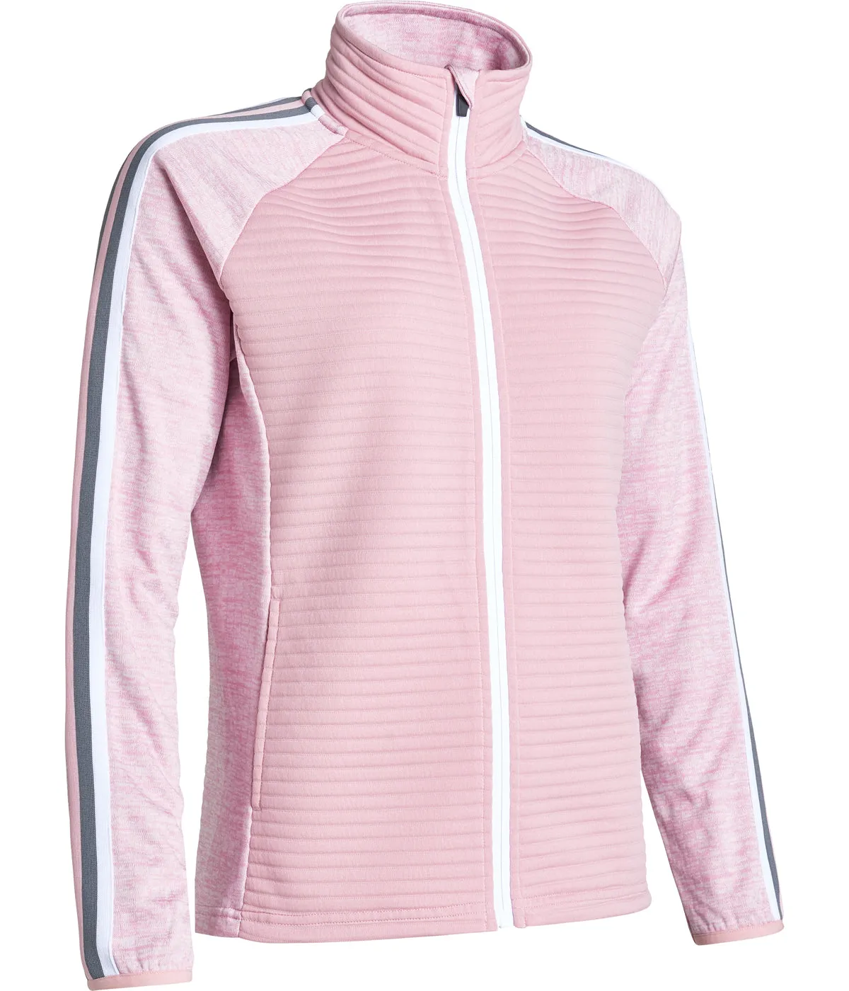 Women Turnberry 3D Stripe Fullzip Cardigan